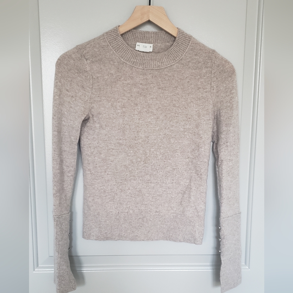 Club Monaco Taupe Cashmere Sweater in Size X-Small